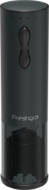 Prestigio Bolsena, smart wine opener, simple operation with 2 buttons, aerator, vacuum stopper preserver, foil cutter, opens up to 80 bottles without recharging, 500mAh battery, Dimensions D 48.2*H183mm, black color.