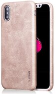 X-LEVEL műanyag telefonvédő (bőr hatású hátlap) ARANY