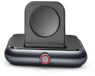 JOYROOM asztali töltő (5W, wireless, mágneses, Apple Watch töltő + Type-C kábel) FEKETE